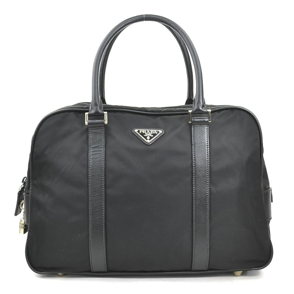 Prada Handbag Business Bag Leather Black